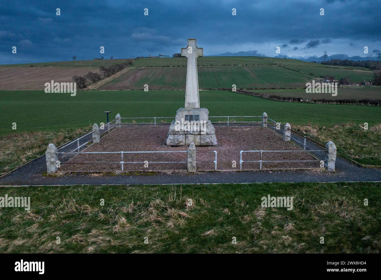 Battaglia del Flodden Memorial Foto Stock