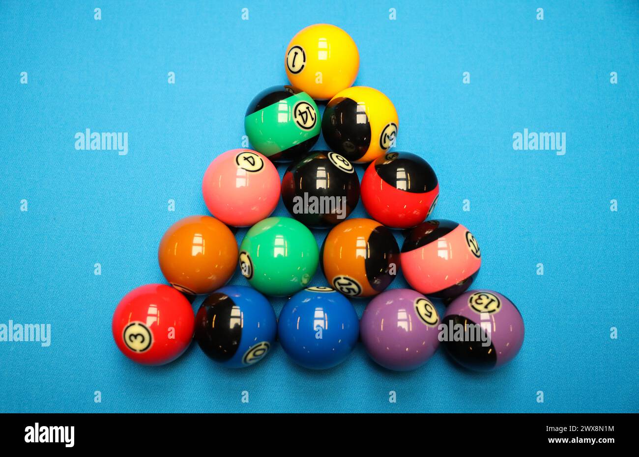 Palle da biliardo Foto Stock