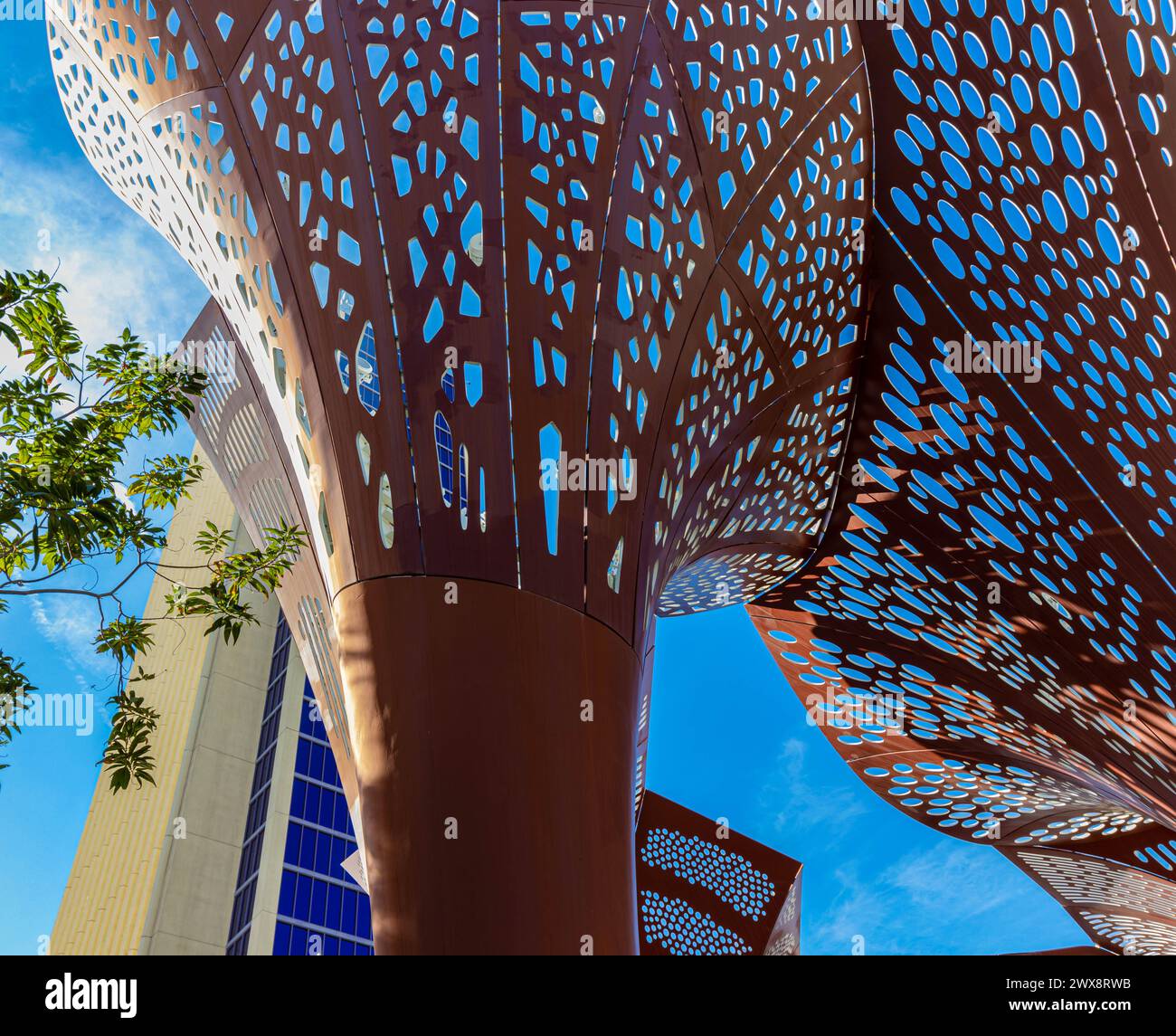 Sculture in metallo al Park on the Strip, Las Vegas, Nevada, Stati Uniti Foto Stock