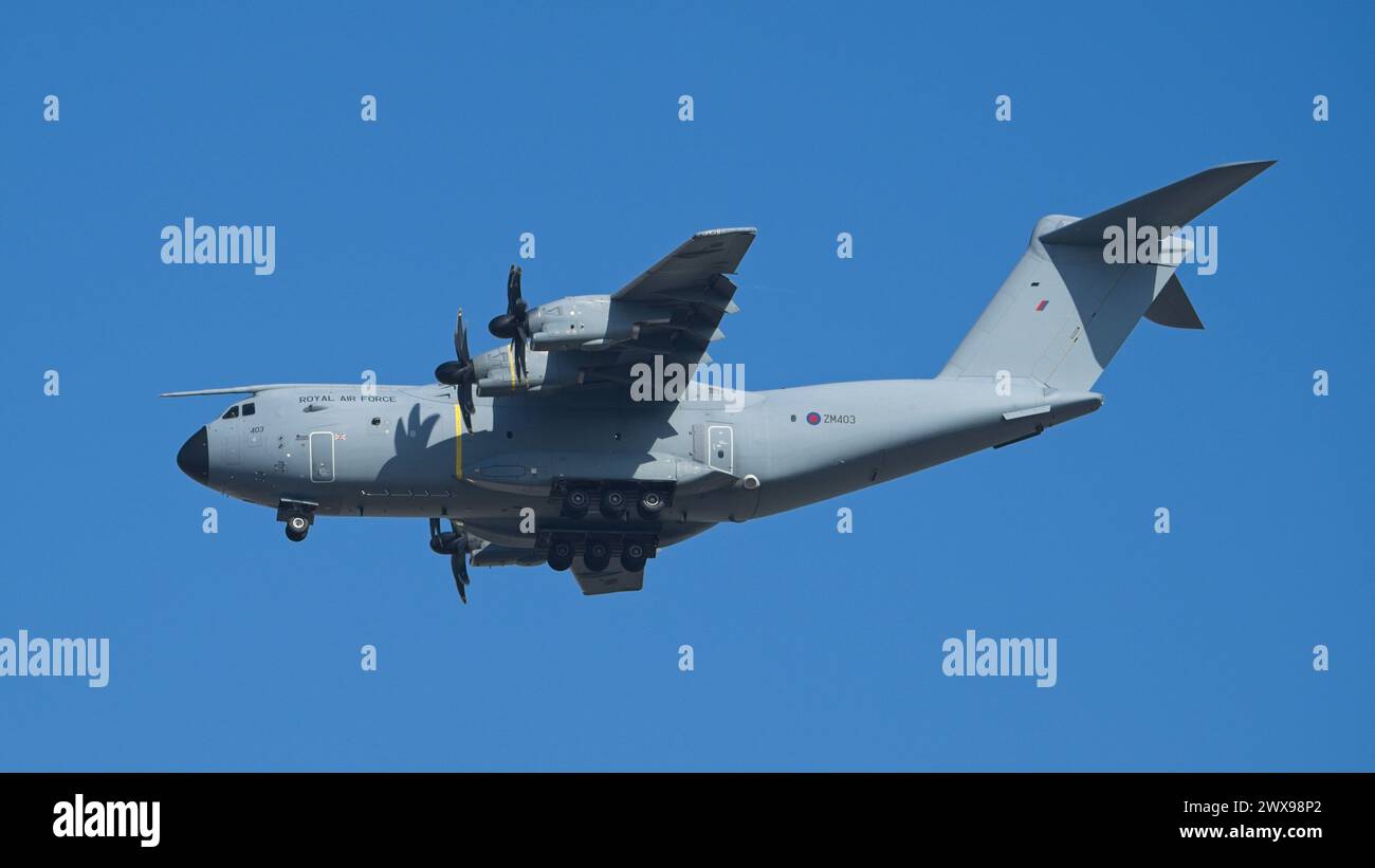 Il Royal Air Force Airbus A400M Atlas ZM403 Foto Stock