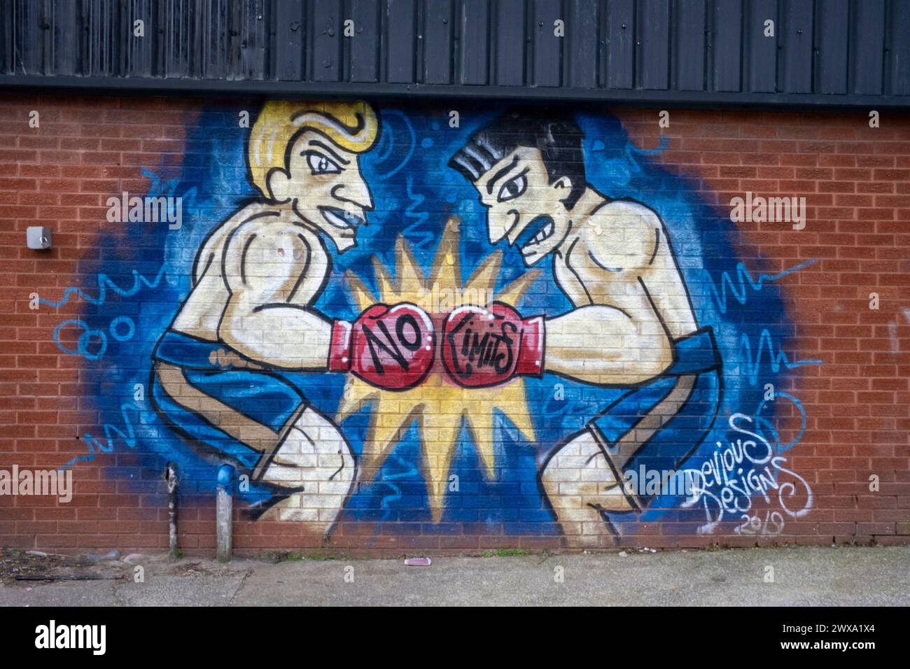 Liverpool Street Art / Graffiti Foto Stock