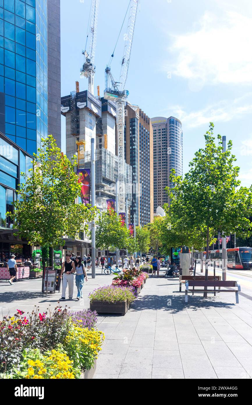Pedestrianised Alfred Street, Circular Quay, Sydney, New South Wales, Australia Foto Stock