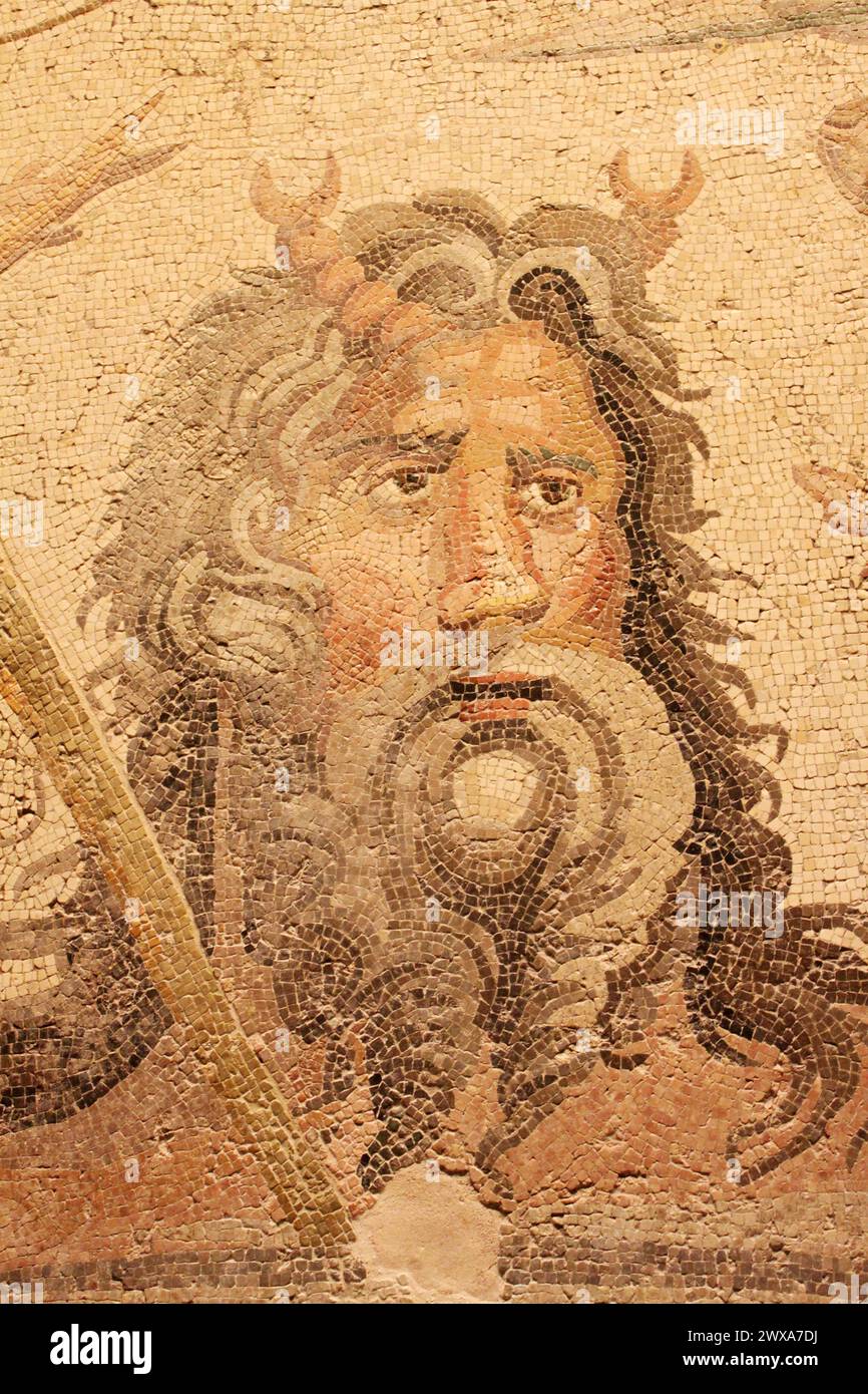 Okeanos Mosaic / Zeugma / Turchia Foto Stock