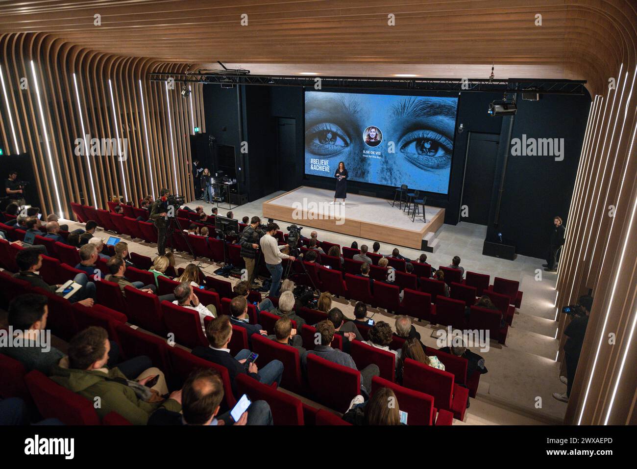 Tubeke, Belgio. 29 marzo 2024. Benvenuti op de Nieuwe strategie vrouwenvoetbal, venerdì 29 marzo 2024 a Tubeke, Belgio. Crediti: Sportpix/Alamy Live News Foto Stock