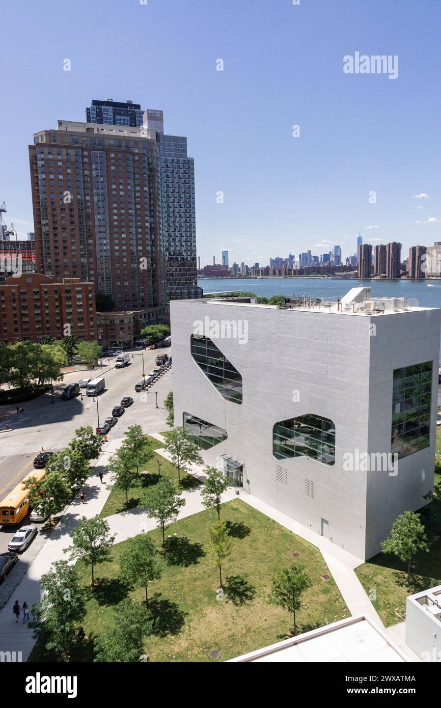 Biblioteca pubblica del Queens a Hunters Point Foto Stock