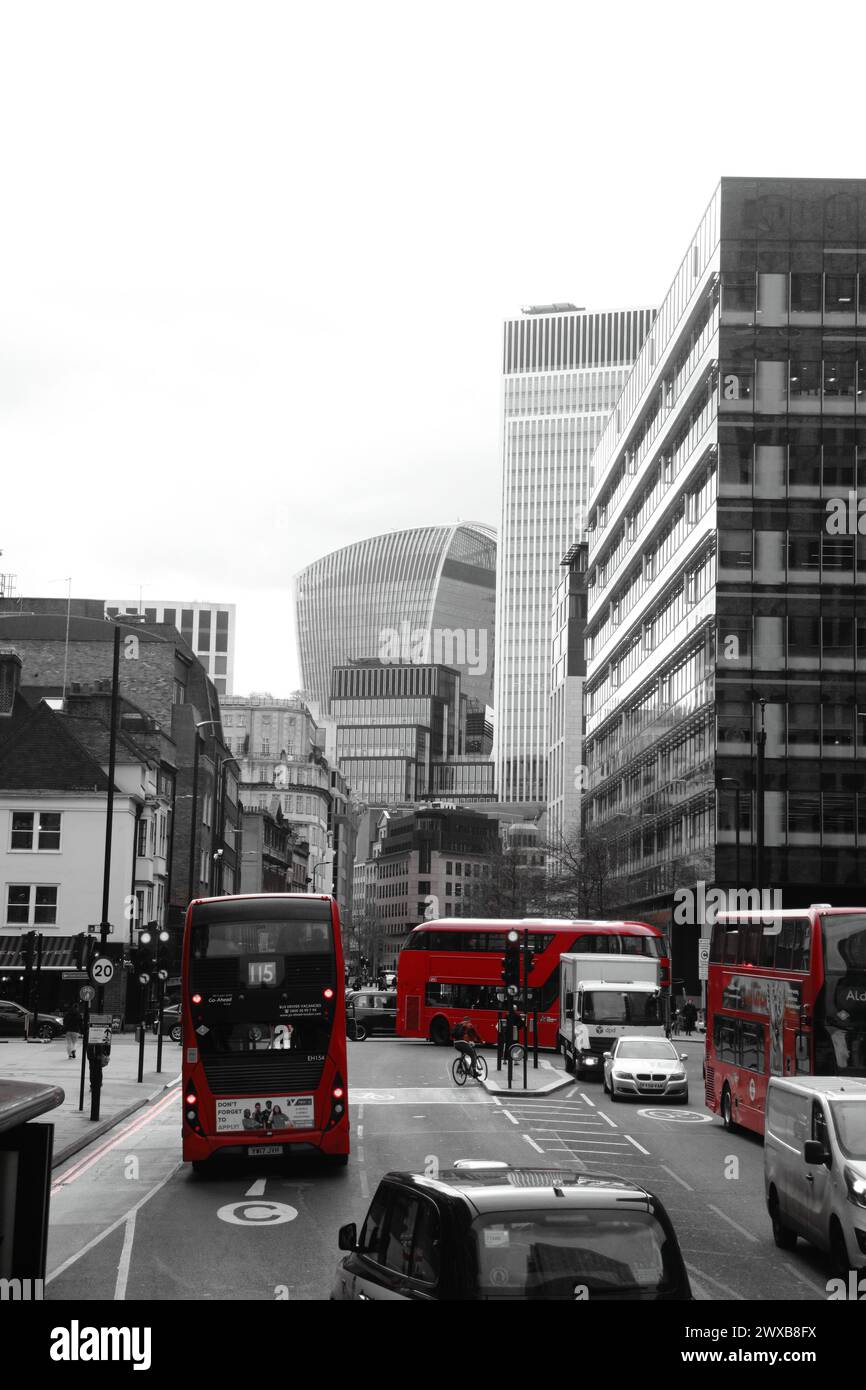 Autobus della città di Londra Foto Stock