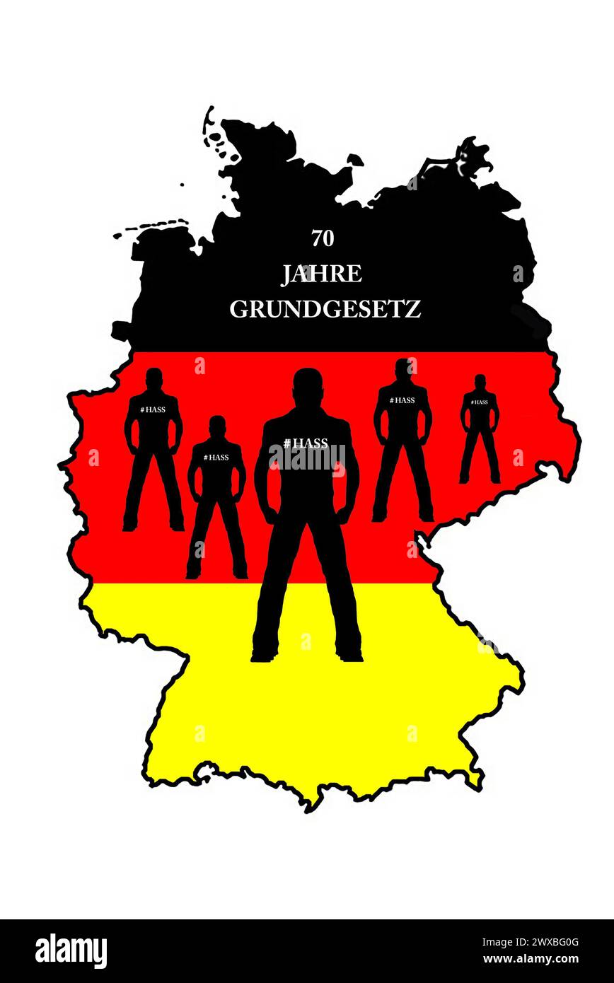Reichsbuerger, Skinhead, skinheads, nazisti, nazisti, giusto, diritti Foto Stock