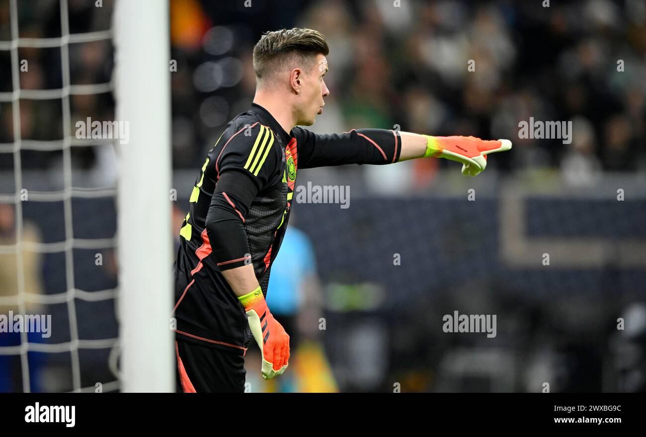 Portiere Marc-Andre ter Stegen GER, Gesture, Gesture, partita internazionale Germania GER vs Paesi Bassi NED, Deutsche Bank Park, Stadium, Francoforte sul meno Foto Stock