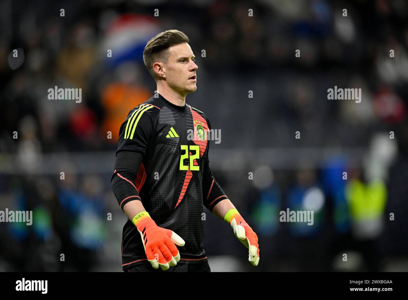 Portiere Marc-Andre ter Stegen GER International Match Germania GER contro Paesi Bassi NED, Deutsche Bank Park, Stadium, Francoforte sul meno, Assia, Germania Foto Stock