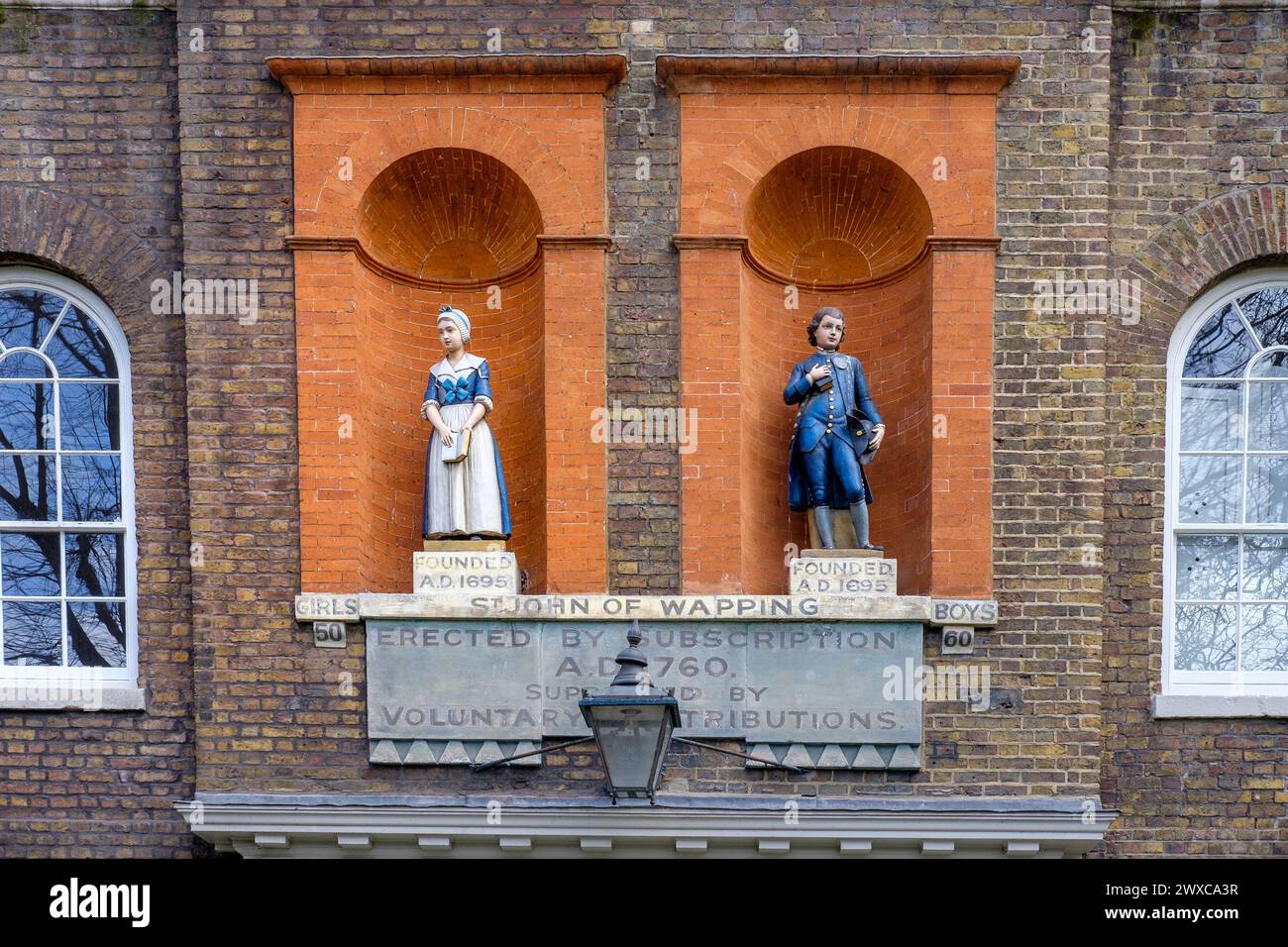 St John's Old School, Wapping, East London Foto Stock