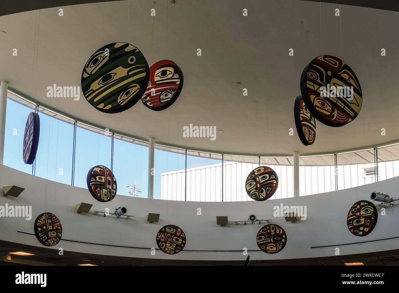 Prima opera d'arte nazionale all'interno dell'aeroporto di Vancouver Foto Stock