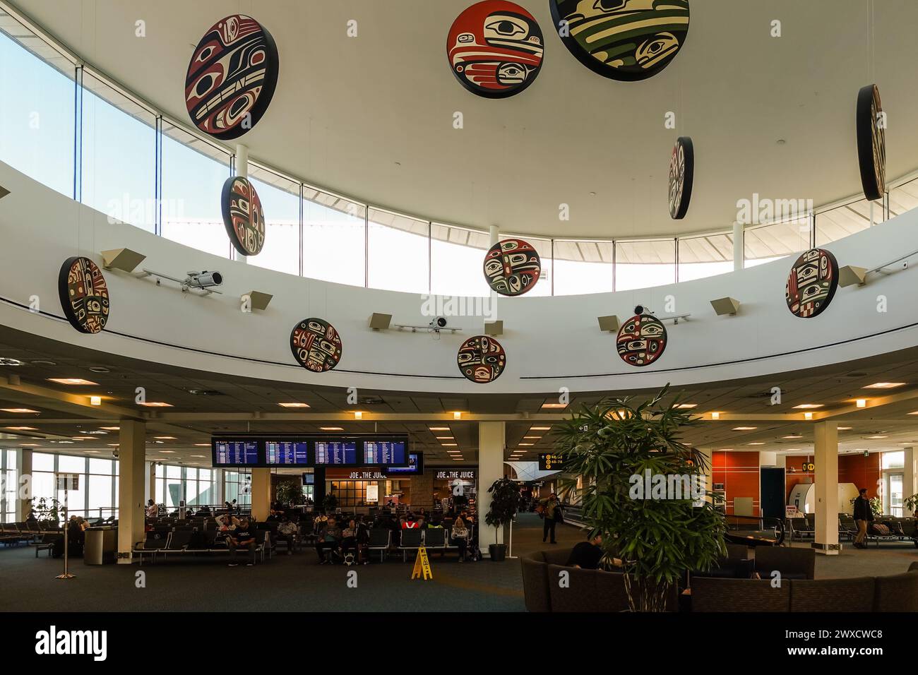 Prima opera d'arte nazionale all'interno dell'aeroporto di Vancouver Foto Stock