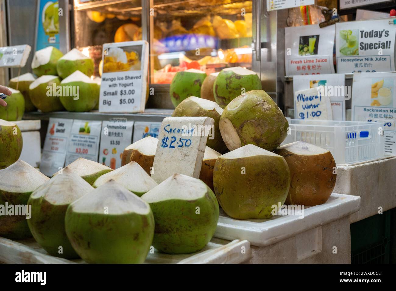 Centro Hawker, Singapore Foto Stock