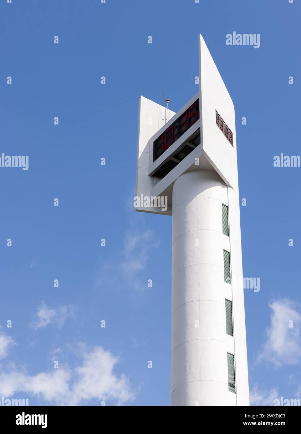 Il municipio di Jurong era la sede della Jurong Town Corporation (JTC). Singapore, costruito in stile modernista e brutalista Foto Stock