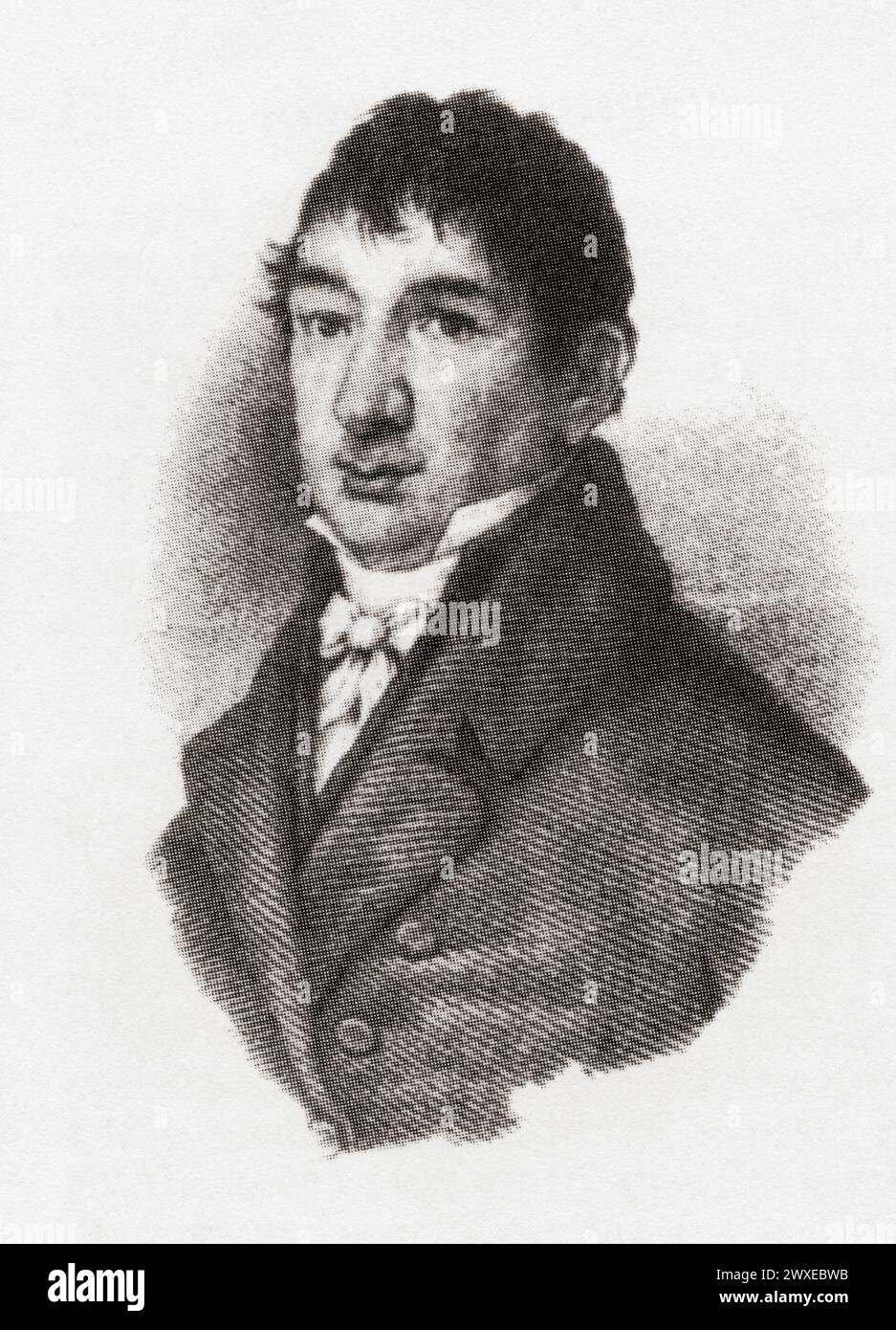 Leandro Fernández de Moratín, 1760 – 1828. Drammaturgo spagnolo, traduttore e poeta neoclassico. Foto Stock