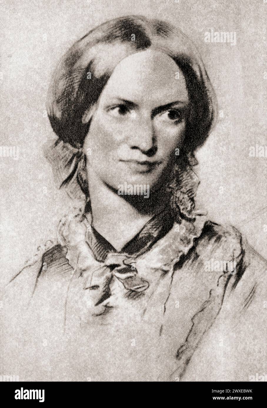 Charlotte Brontë, 1816–1855. Romanziere e poeta inglese Foto Stock