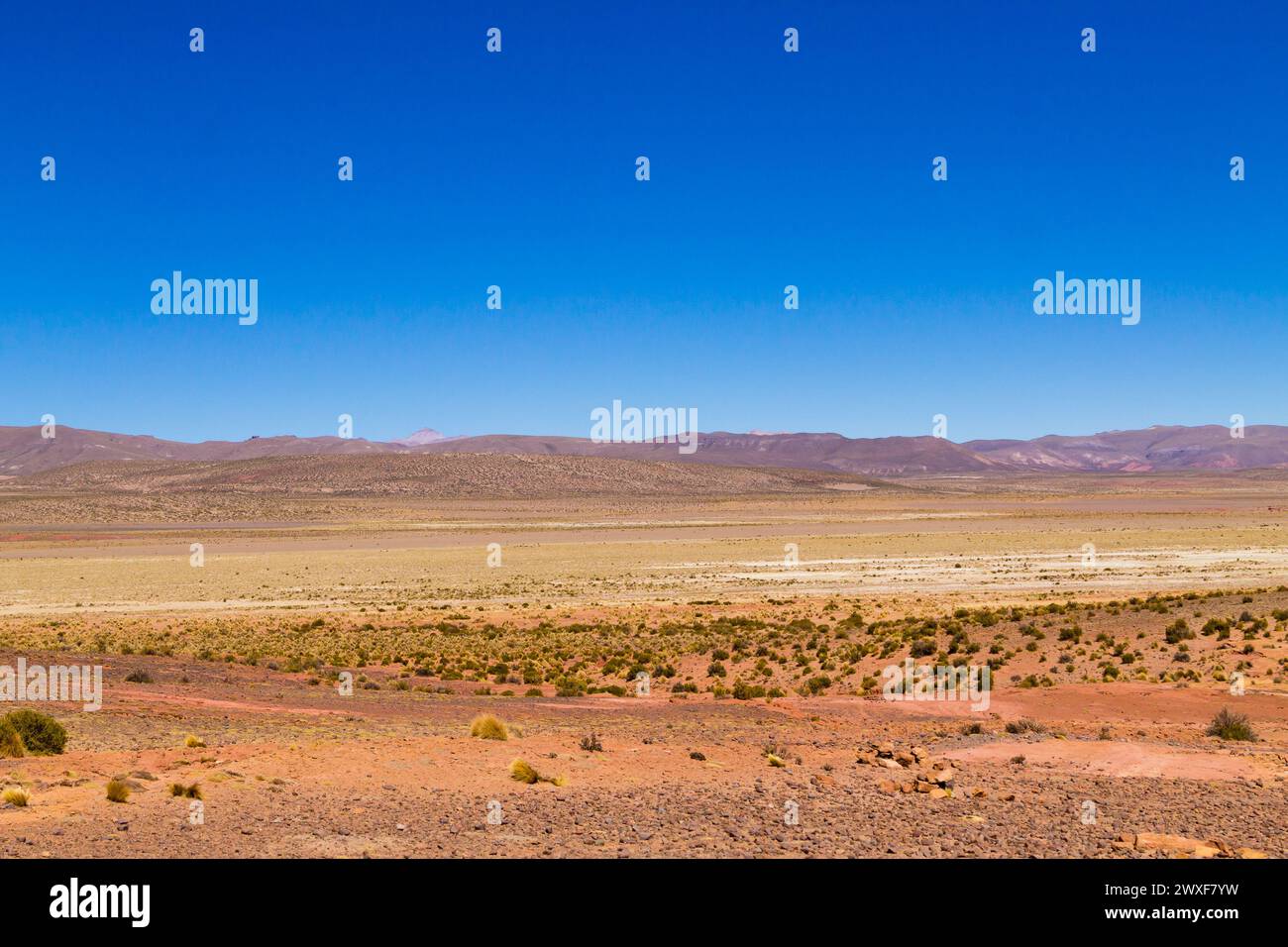 Boliviano paesaggio montagne,Bolivia.altopiano andino visualizza Foto Stock