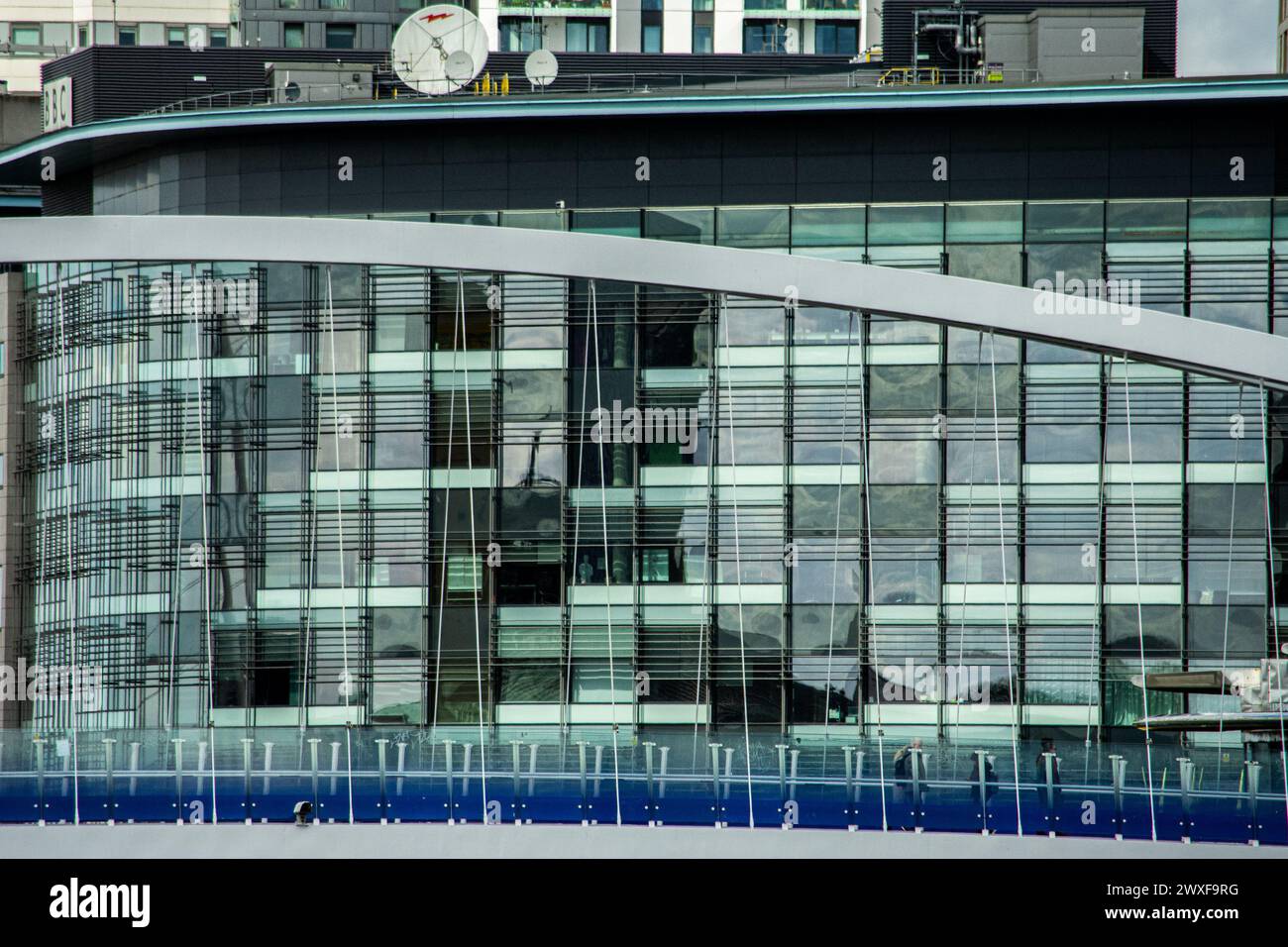 Salford Quays, Media City Foto Stock