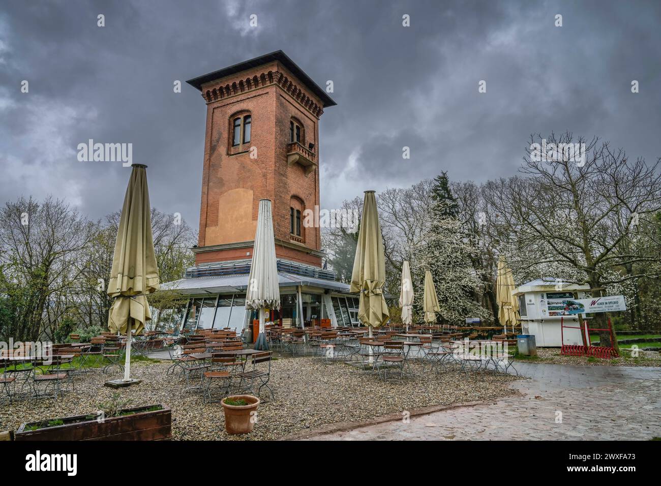 Ristorante Der Turm, Neroberg, Wiesbaden, Assia, Germania Foto Stock