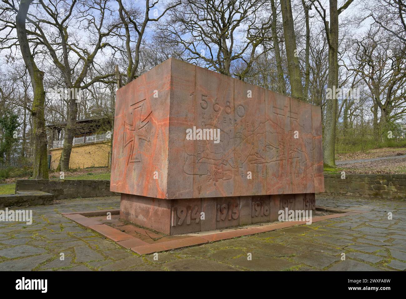 Kriegerdenkmal zum 1. Weltkrieg, Neroberg, Wiesbaden, Assia, Germania Foto Stock