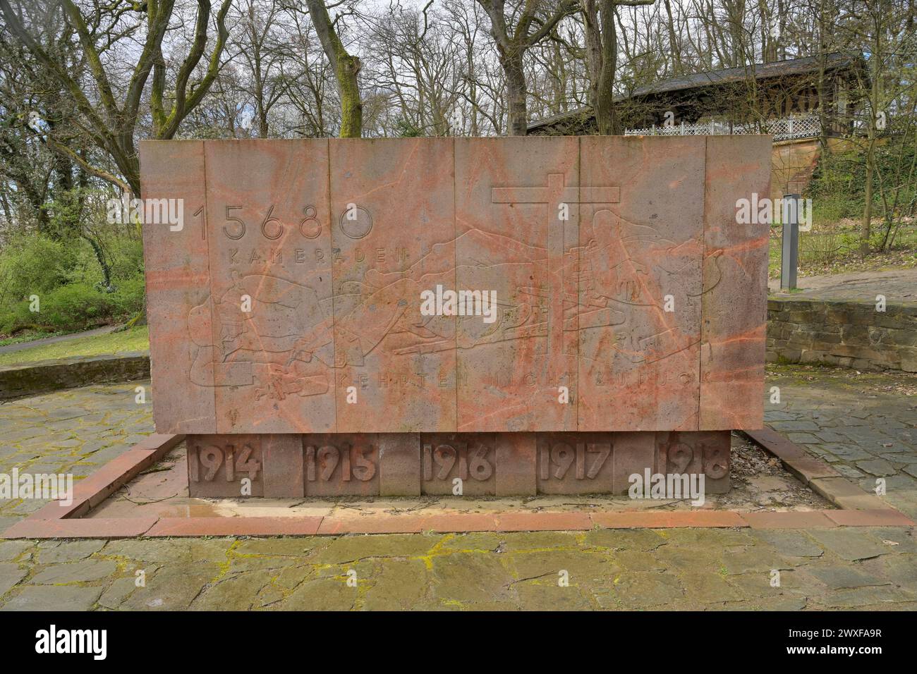 Kriegerdenkmal zum 1. Weltkrieg, Neroberg, Wiesbaden, Assia, Germania Foto Stock