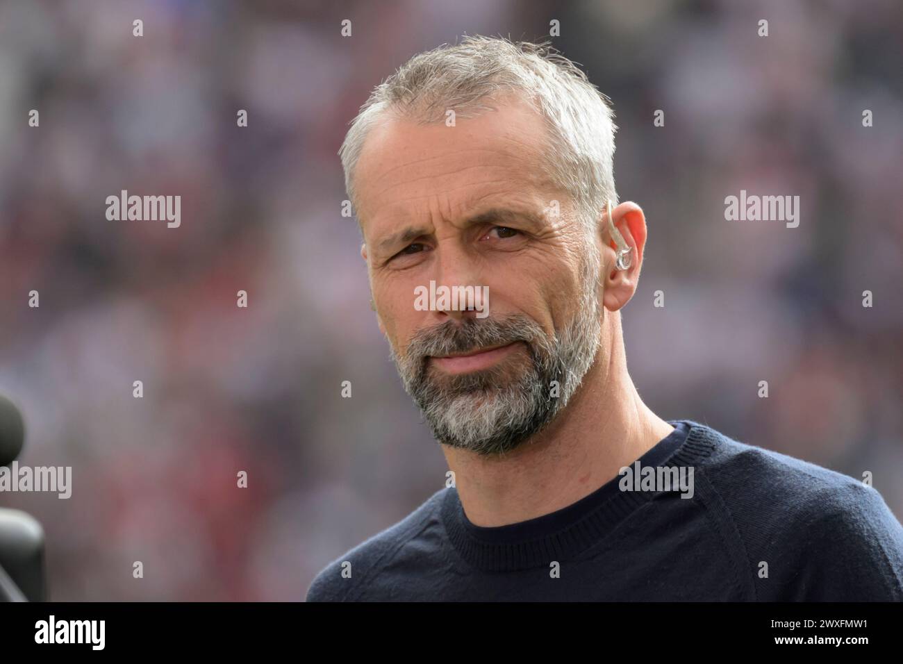 Lipsia, Germania. 30 marzo 2024. Marco Rose (RasenBallsport Leipzig, allenatore), prima della partita in occasione di un colloquio con Sky sport, RB Leipzig vs Mainz 05, 1a Bundesliga, calcio, DFB, Bundesliga, stagione 2023/2024, red bull arena di lipsia, 30.03. 2024, credito: HMB Media/Uwe Koch/Alamy Live News , Foto Stock