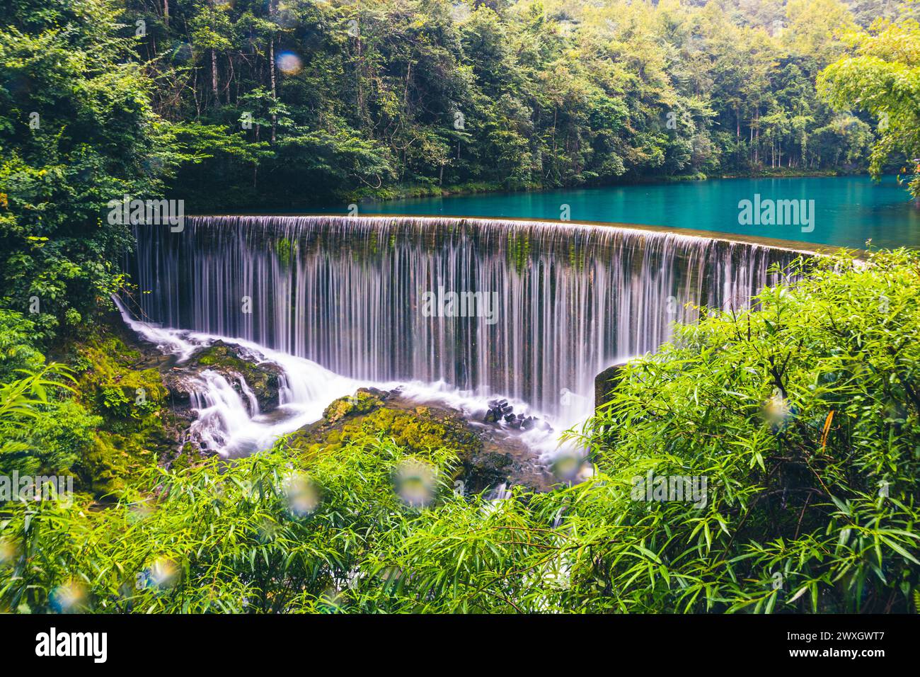 slow gate waterfall creek Foto Stock