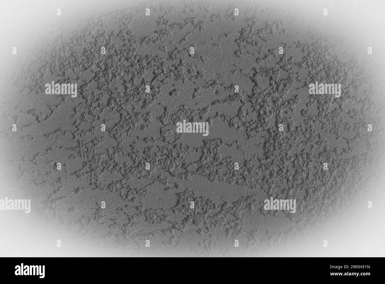 Vignetta bianca design astratto struttura in stucco grigia per pareti in gesso sfondo ruvido solido duro. Foto Stock