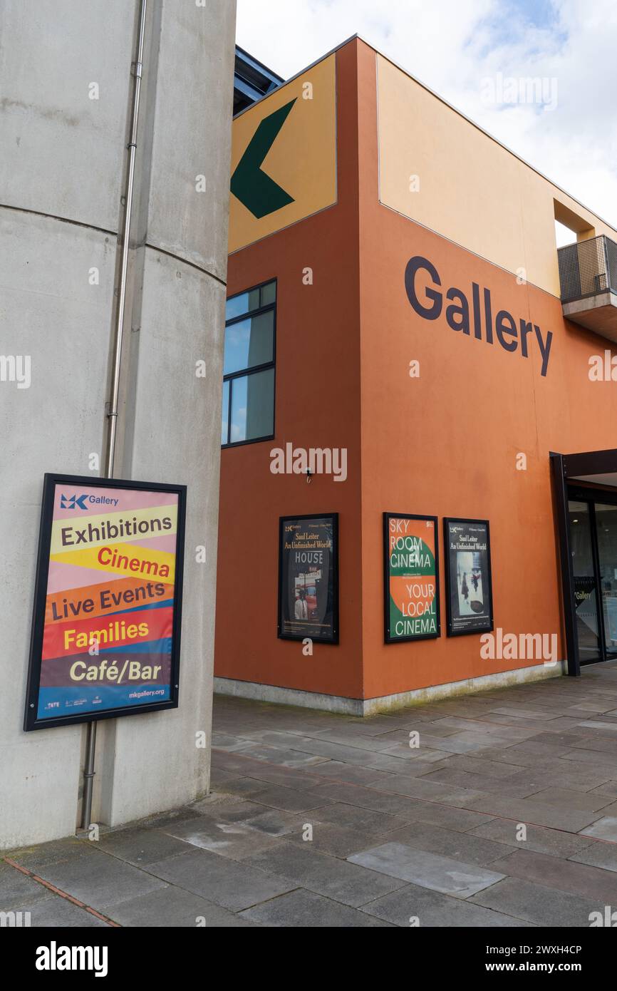 MK Gallery - galleria di arti visive contemporanee nella città di Milton Keynes, Regno Unito Foto Stock