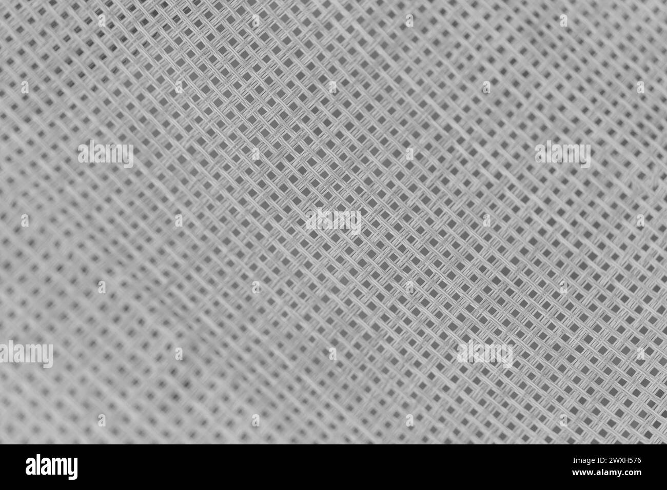 Linee grigie diagonali strisce tessuto di lino texture vintage superficie sfondo. Foto Stock