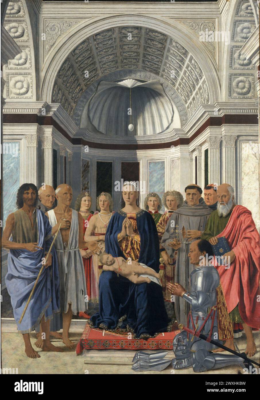 La Pala del Montefeltro o la Madonna di Brera Piero della Francesca Foto Stock