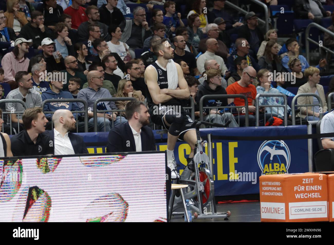 Berlino, Germania, 31, marzo 2024. Brae Ivey1 durante la partita tra Alba Berlin e Hamburg Towers. Crediti: Fabideciria/Alamy Live News Foto Stock