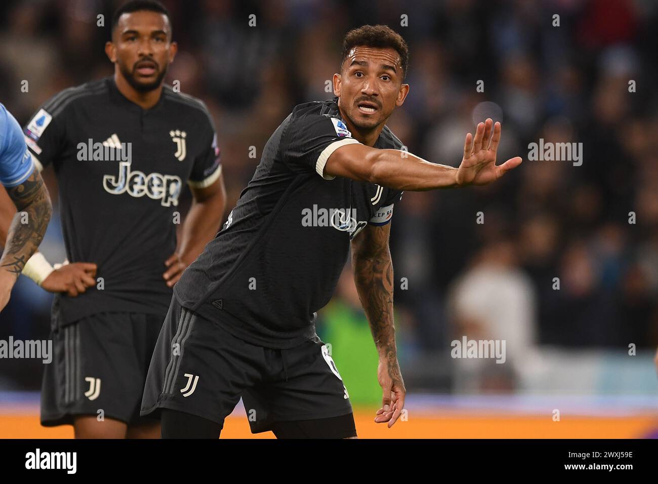 Danilo Luiz da Silva della Juventus FC durante la partita di calcio di serie A tra SS Lazio e Juventus FC allo stadio Olimpico di Roma (Italia), 30 marzo 2024. Foto Stock