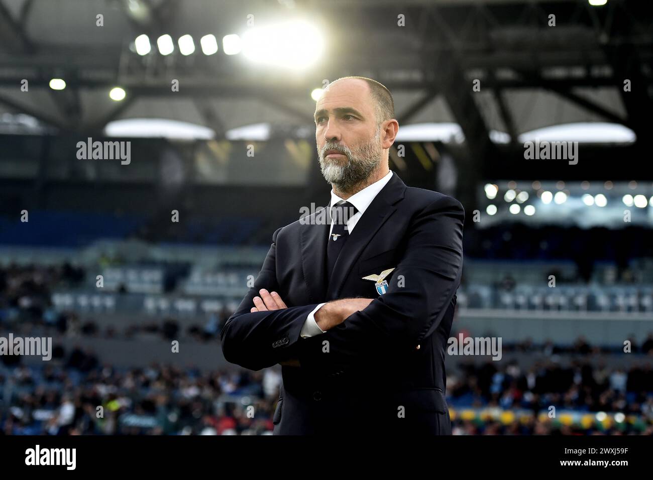 Igor Tudor allenatore del SS Lazio durante la partita di serie A tra SS Lazio e Juventus FC allo stadio Olimpico di Roma (Italia), 30 marzo 2024. Foto Stock