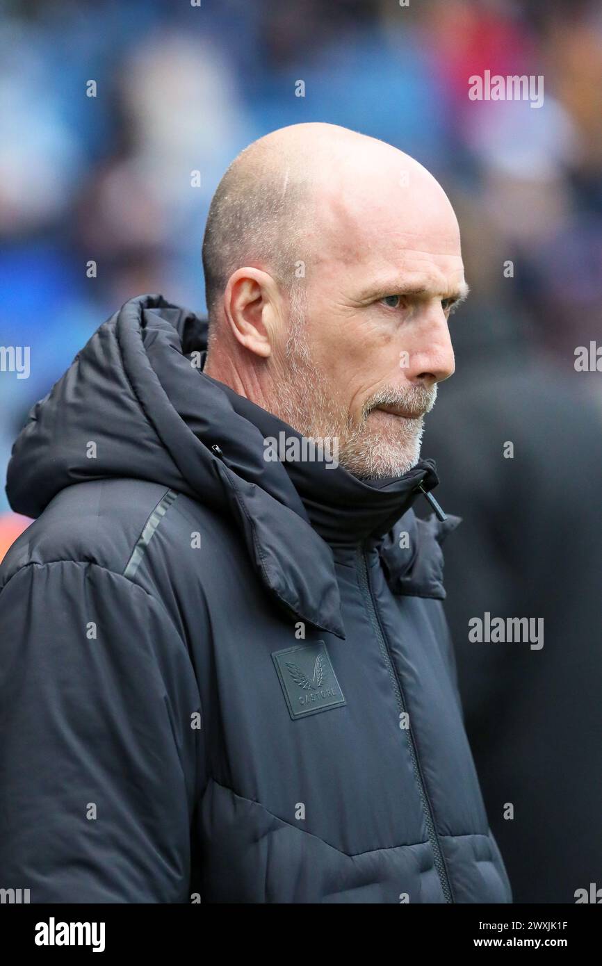 Philippe Clement, allenatore e allenatore del Rangers Football Club, con sede all'Ibrox Stadium di Glasgow, Scozia, Regno Unito Foto Stock