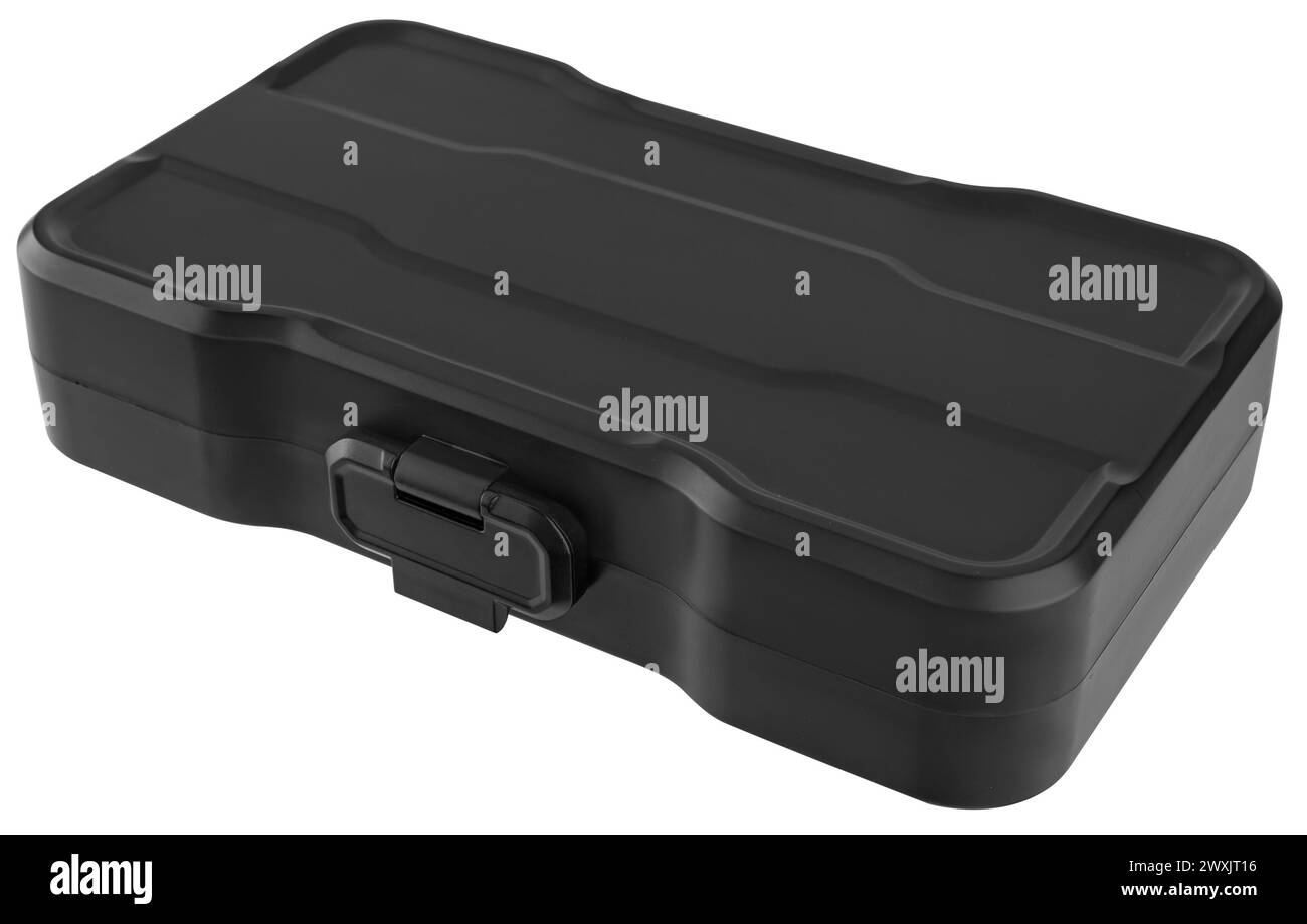 Cacciavite, portapunte e utensile set di punte, isolato su sfondo bianco Foto Stock