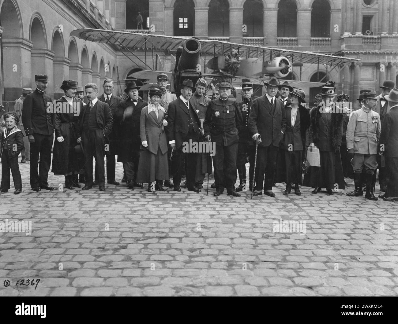 Delegati laburisti americani e francesi all'Hotel des Invalides Parigi Francia 5 maggio 1918 Foto Stock