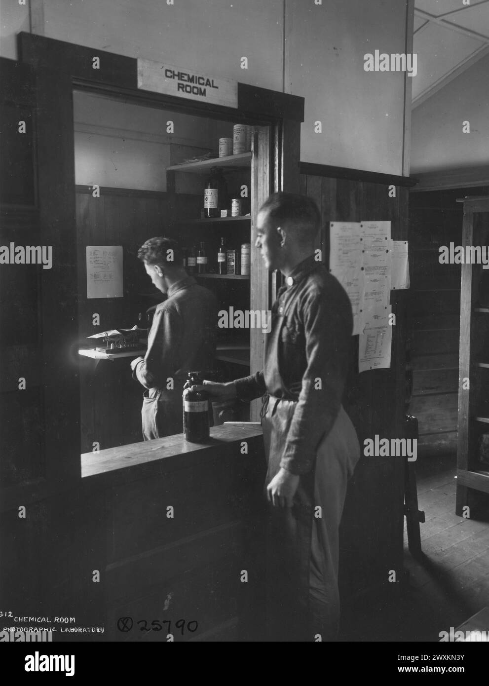 Eberts Field, Lonoke Arkansas - sala di carico, laboratorio fotografico CA. 1918 Foto Stock