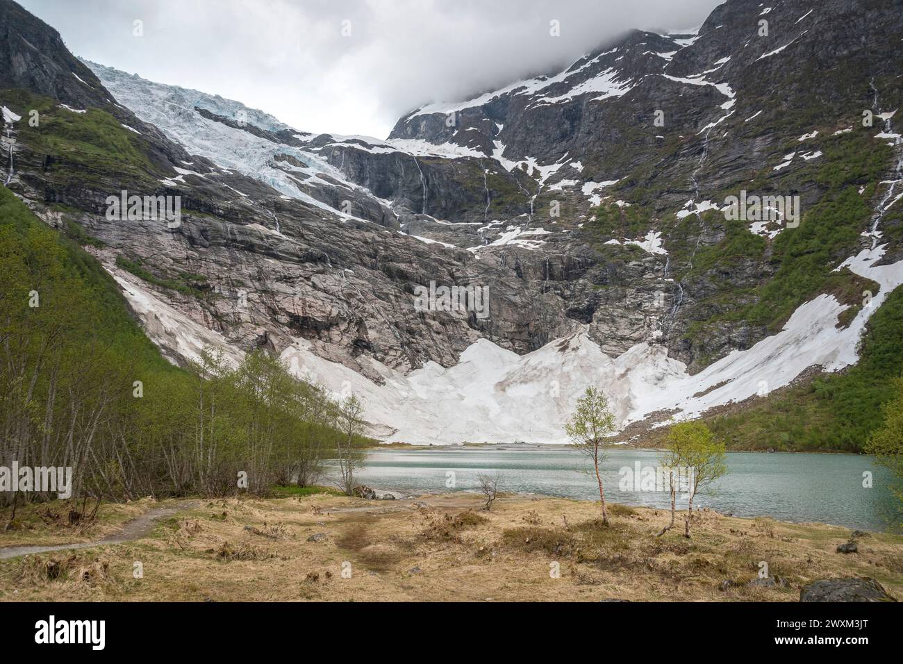 Ghiacciaio en Norvège Foto Stock