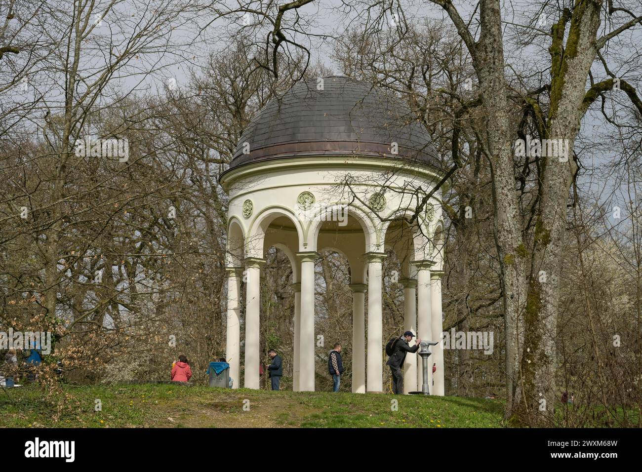 Monopteros Tempel, Neroberg, Wiesbaden, Assia, Germania Foto Stock