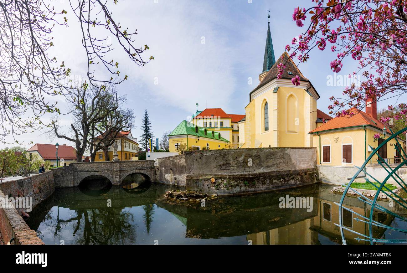 Castello di Gumpoldskirchen Castello di Gumpoldskirchen Wienerwald, Bosco di Vienna Niederösterreich, bassa Austria Austria Foto Stock