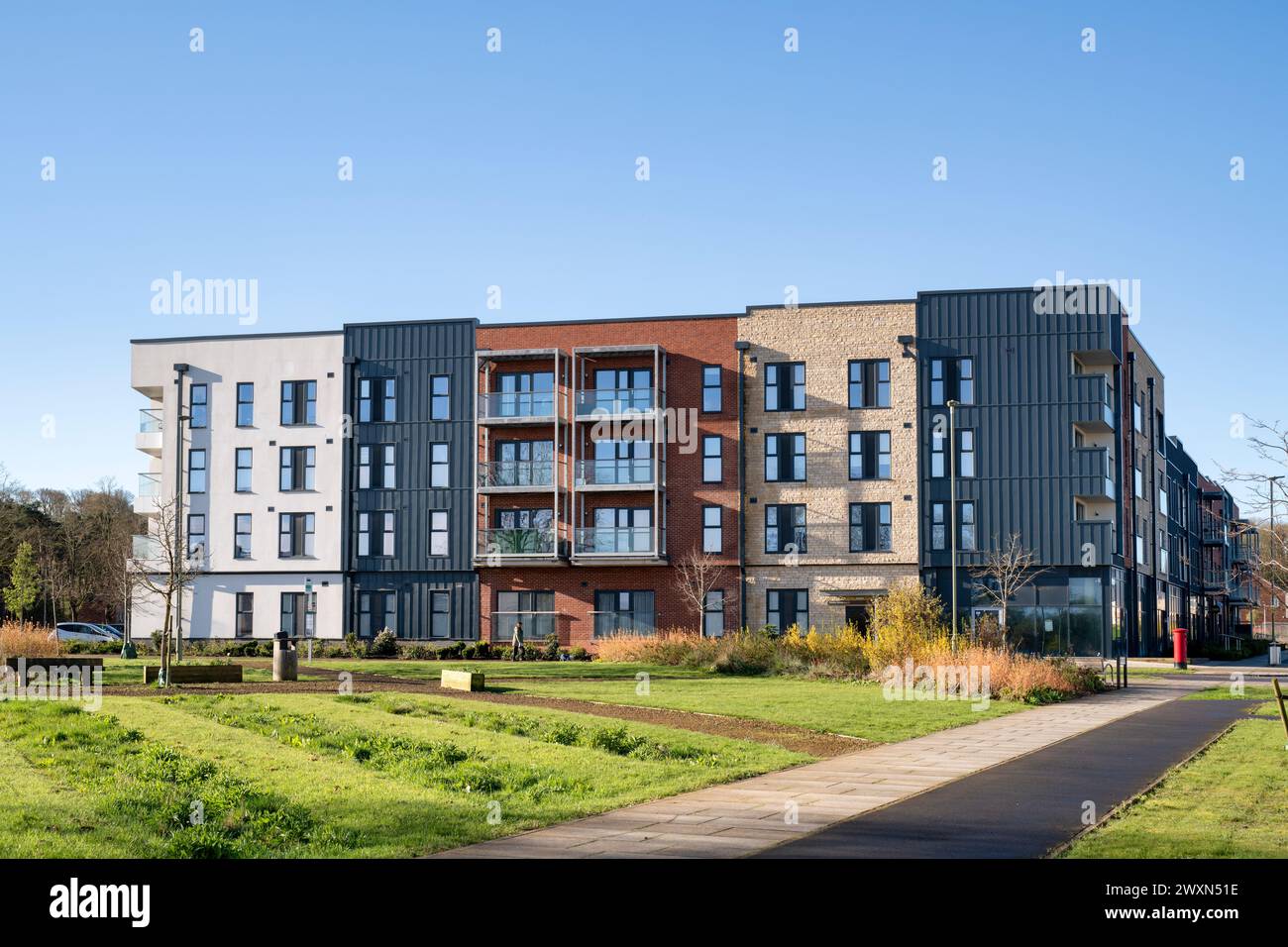 Appartamenti. Graven Hill, Bicester, Oxfordshire, Inghilterra Foto Stock