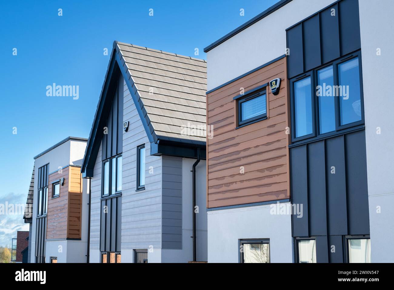 Alloggiamento personalizzato. Graven Hill, Bicester, Oxfordshire, Inghilterra Foto Stock