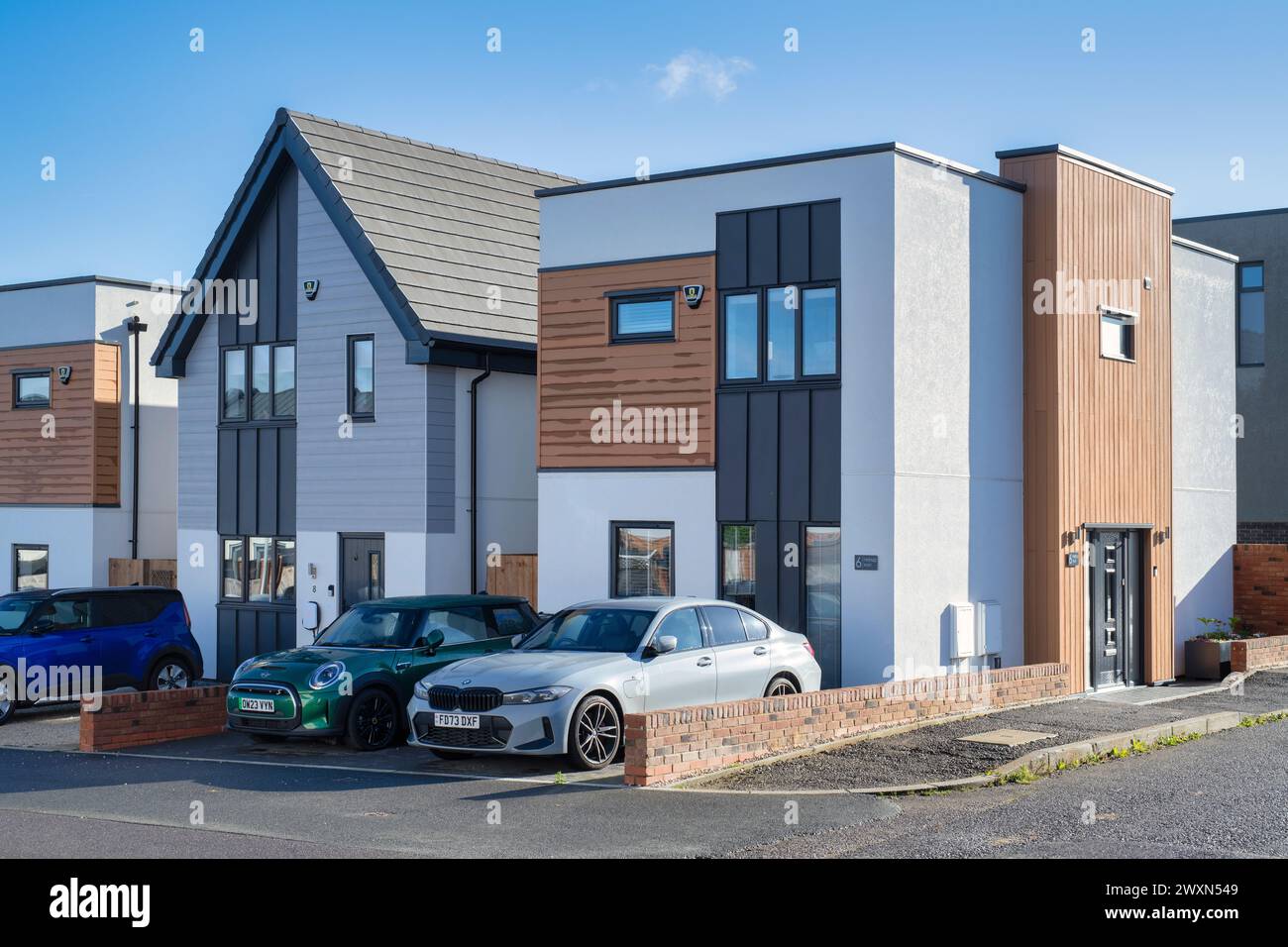 Alloggiamento personalizzato. Graven Hill, Bicester, Oxfordshire, Inghilterra Foto Stock