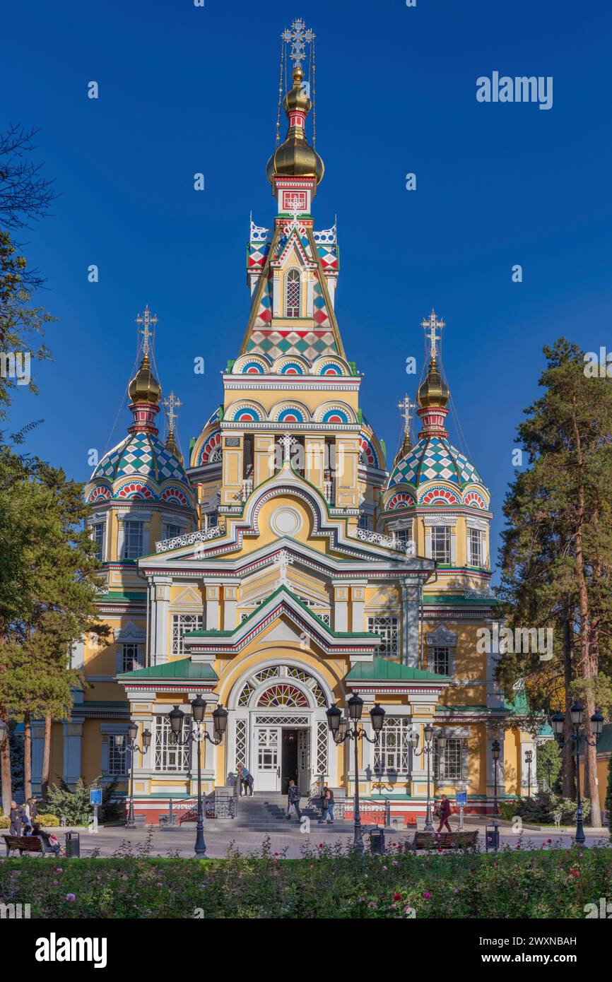 Cattedrale dell'Ascensione, 1907, Almaty, Kazakistan Foto Stock