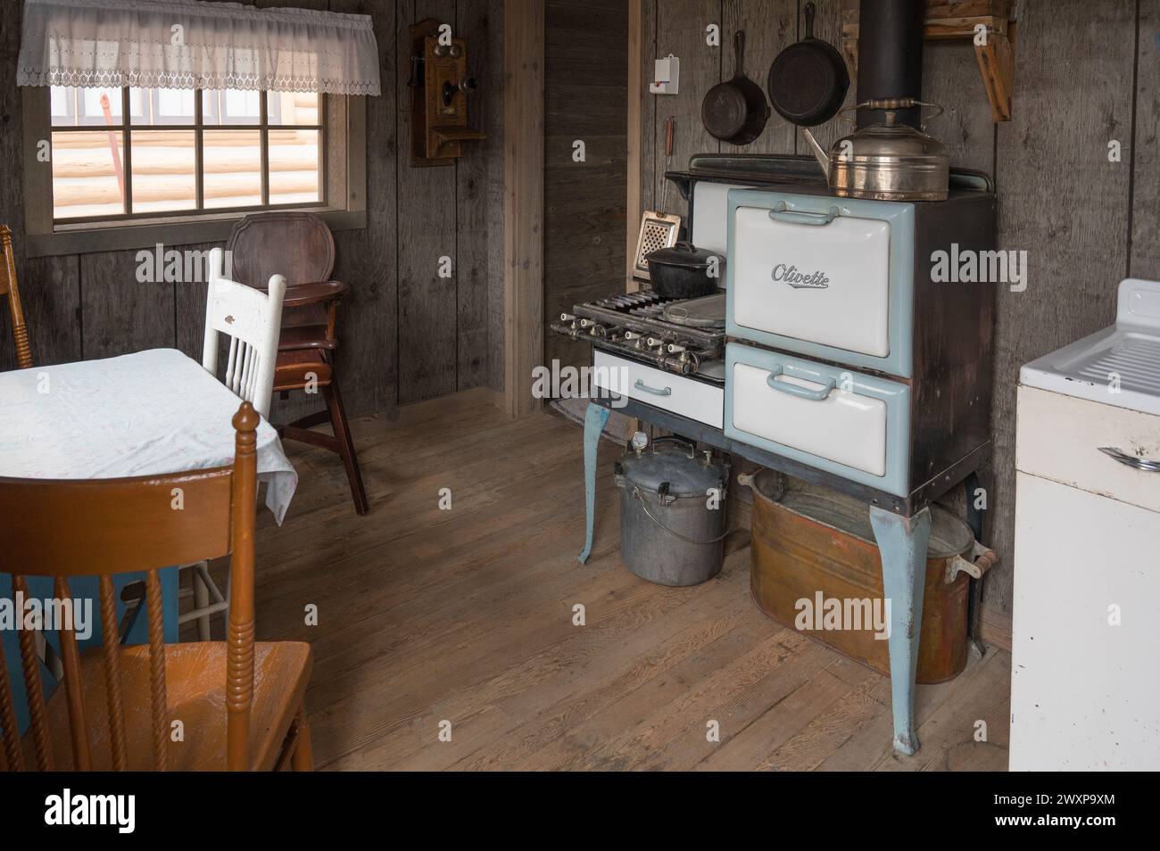 Homesteader Museum, Powell, Wyoming Foto Stock