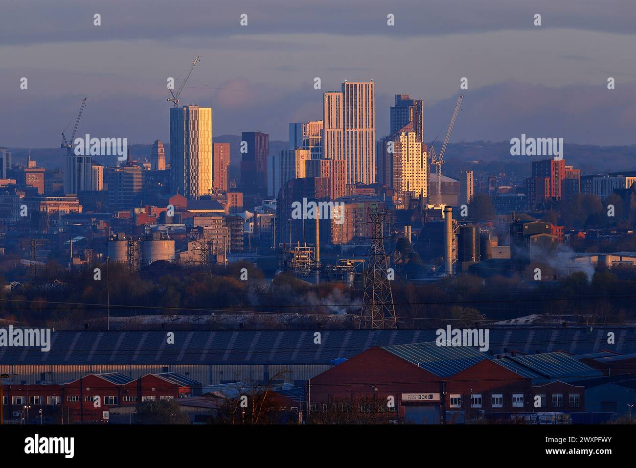 Edifici per studenti Arena Quarter nel centro di Leeds Foto Stock