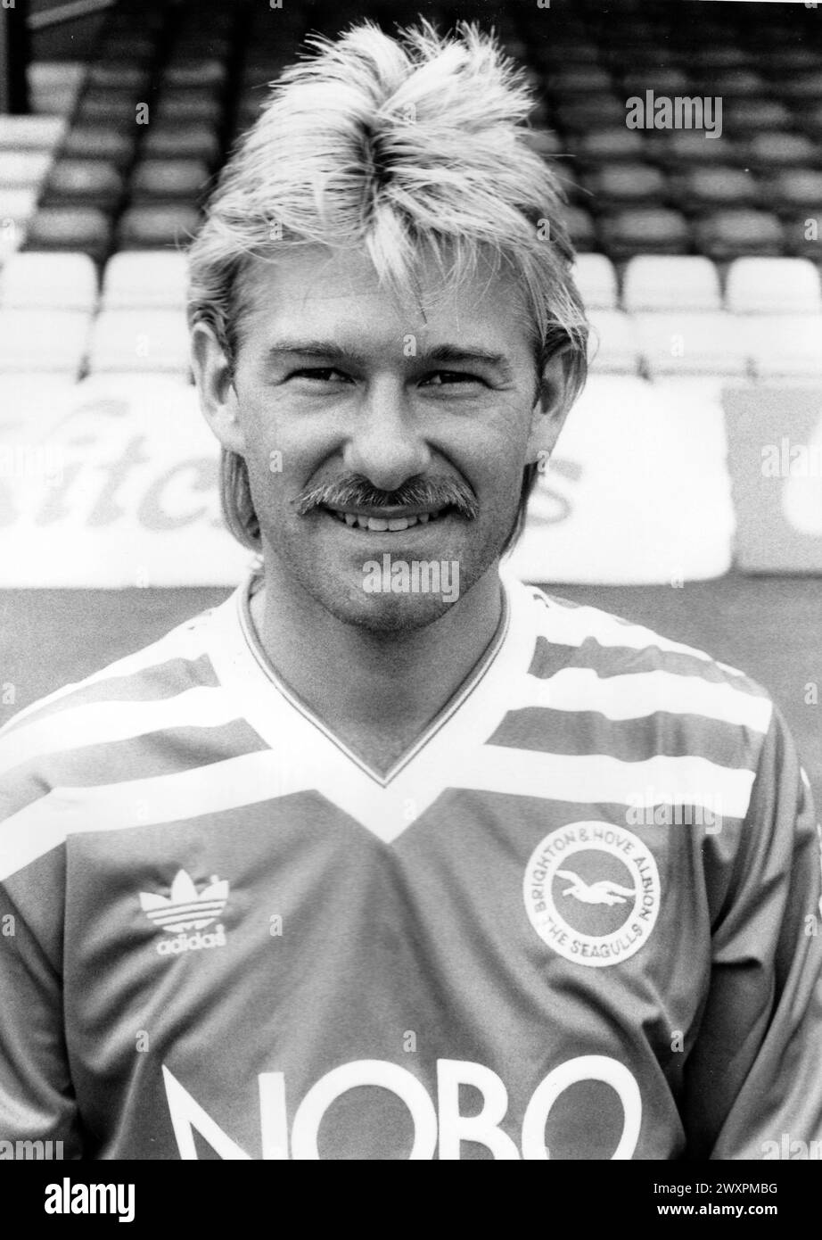 BRIGHTON E HOVE ALBION. CHRIS HUTCHINGS 1986 PIC MIKE WALKER 1986 Foto Stock