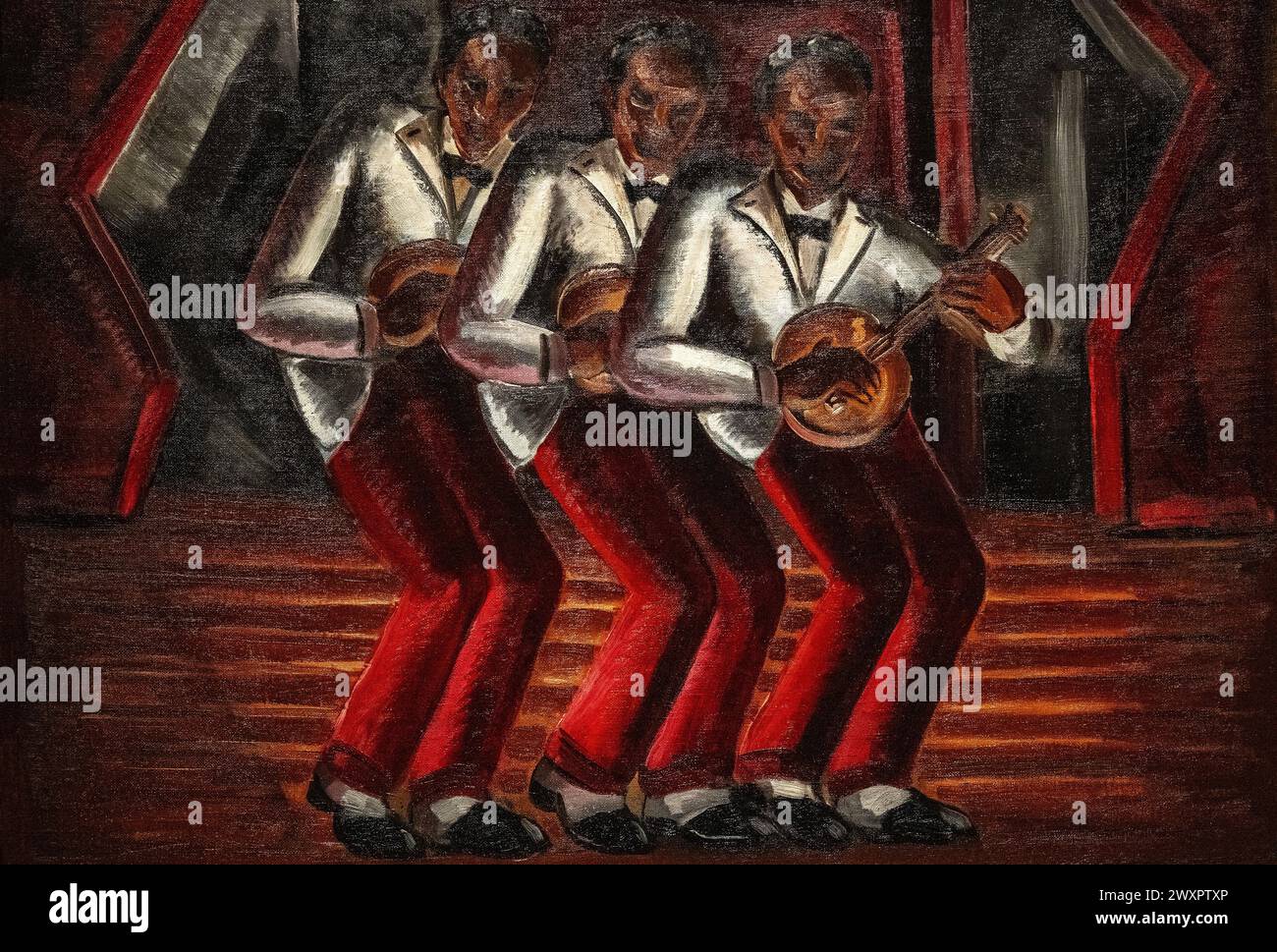Il dipinto di Malvin Gray Johnson intitolato Harmony Done nel 1934 Foto Stock