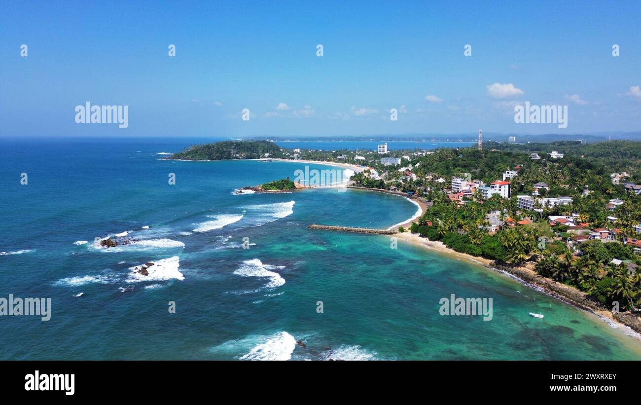 Linea costiera in Sri Lanka Foto Stock